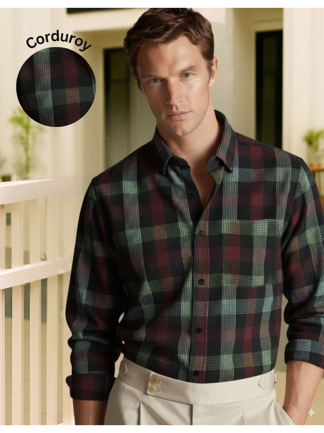 Rigo Men Relaxed Striped Casual Shirt