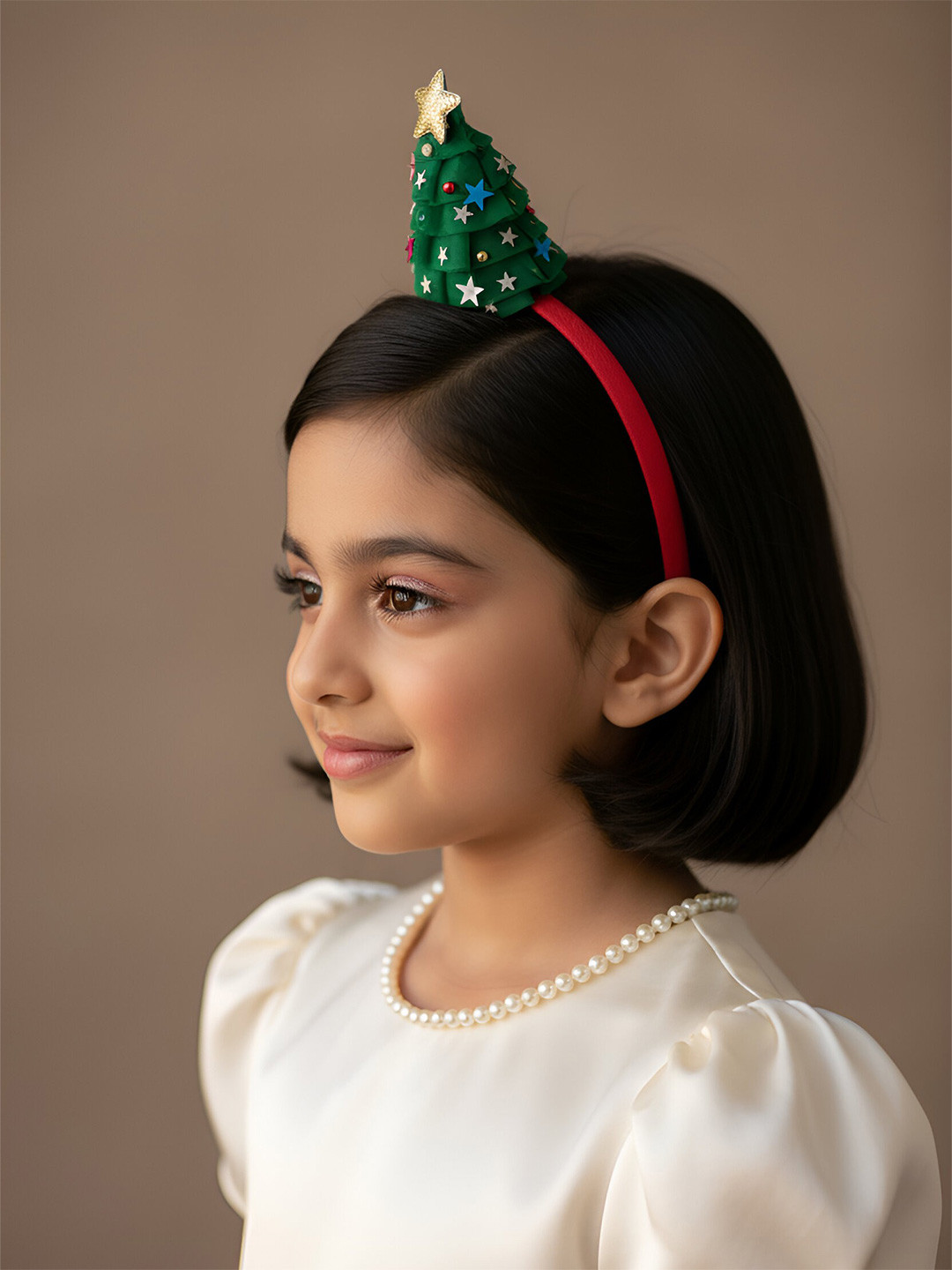 Choko Girls Christmas Tree with Stars Holiday Hairband