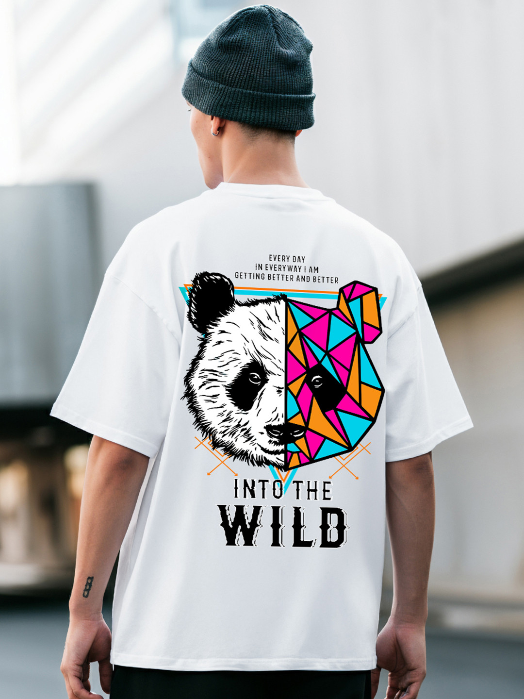 Bewakoof Better & Better Printed Drop-Shoulder Sleeves Oversized Cotton T-shirt