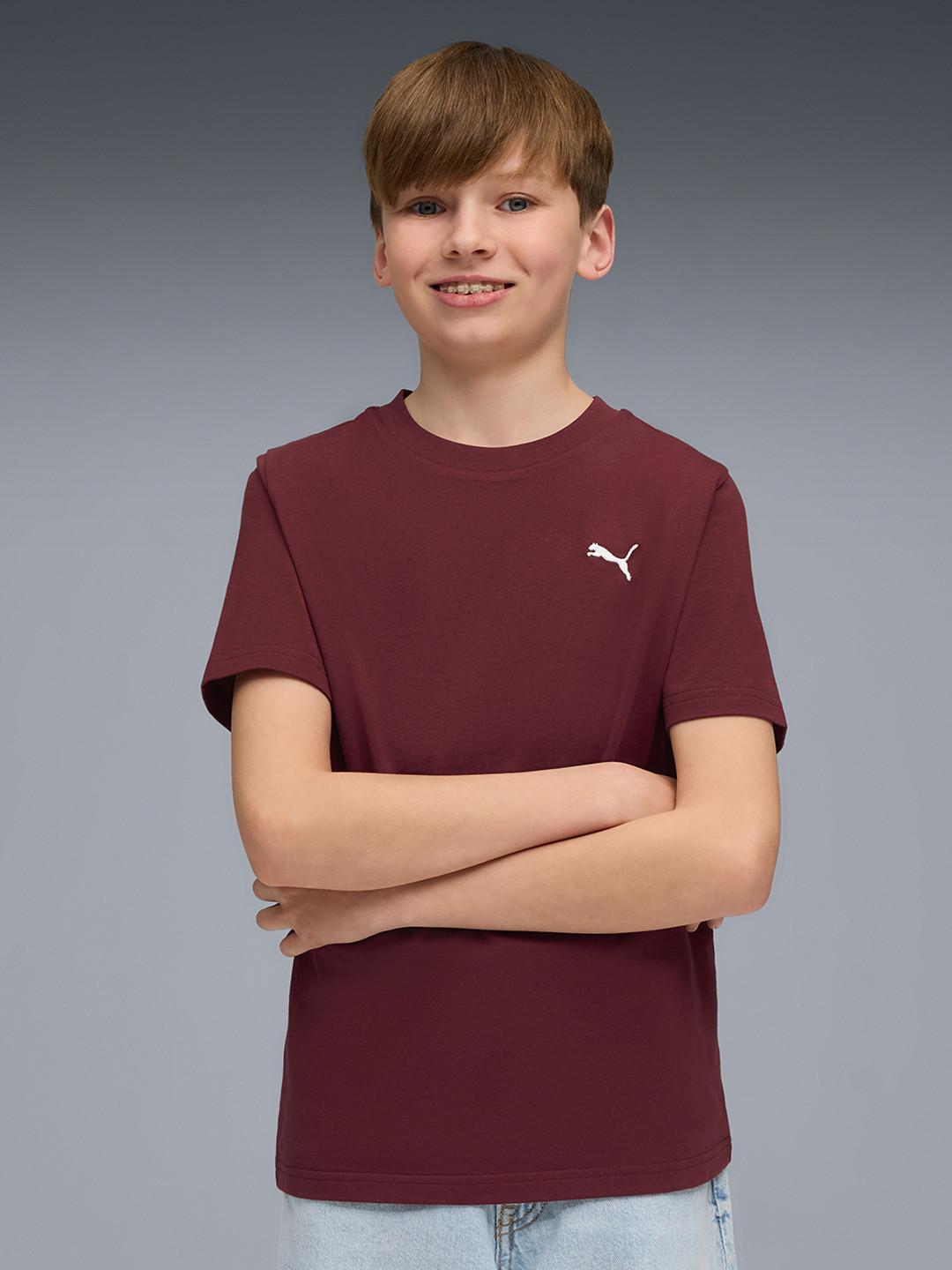 Puma Wardrobe Essentials Boys Cotton Tee