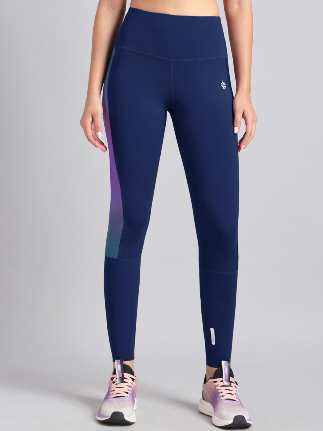 CULT Women Blue Energy Print Training COMFlex Tights