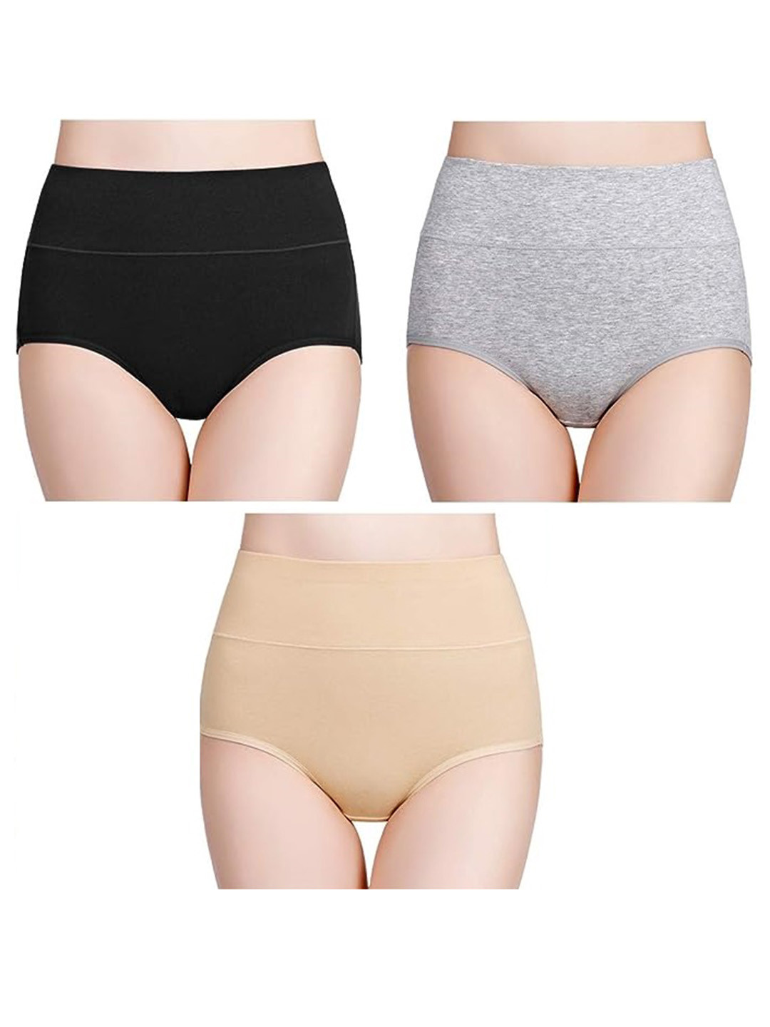Diving Deep Pack of 3 Cotton Mid-Rise Hipster Briefs