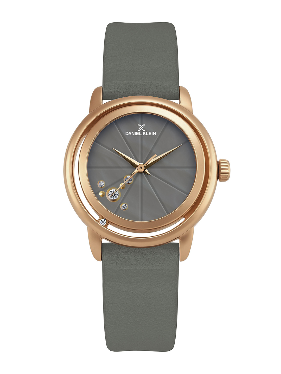 Daniel Klein Women Printed Dial & Leather Analogue Battery Watch