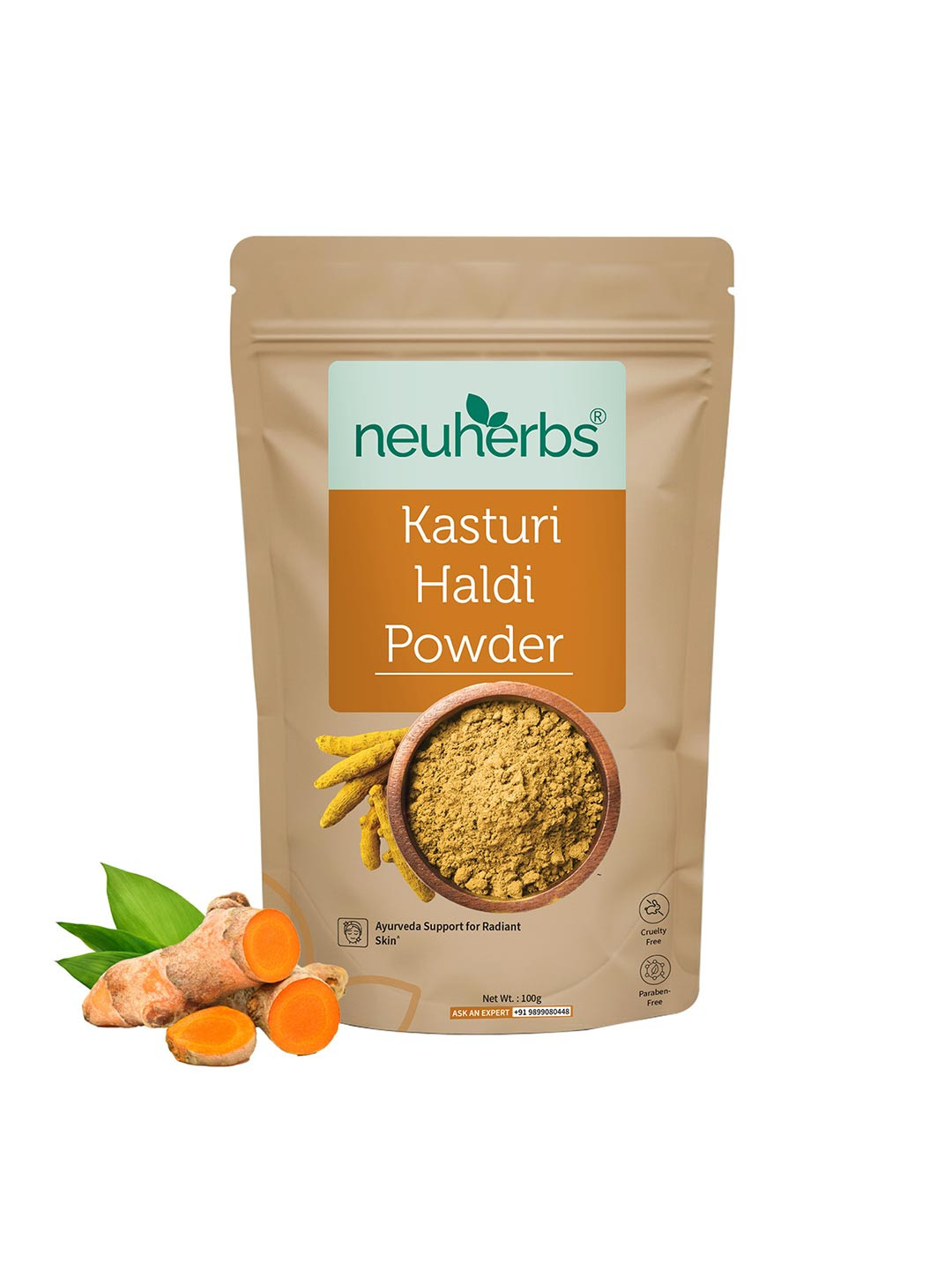 Neuherbs Kasturi Haldi Powder For Face - 100 g