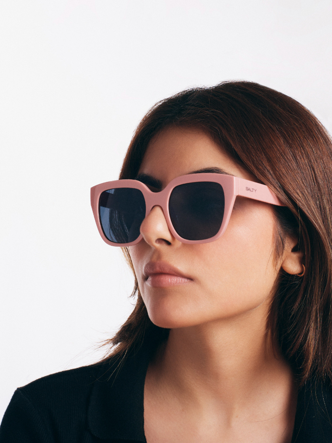 SALTY Women Blush Barbie Pink Frame Cool Shades SG0034-PK-GY