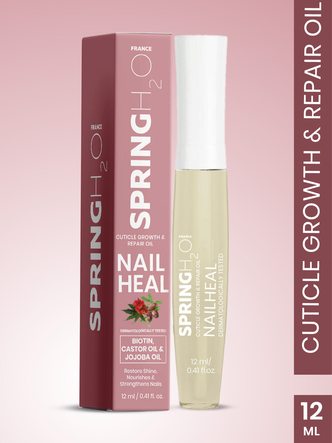 Spring H2O Nailheal Cuticle Growth And Repair Oil- 12 ml