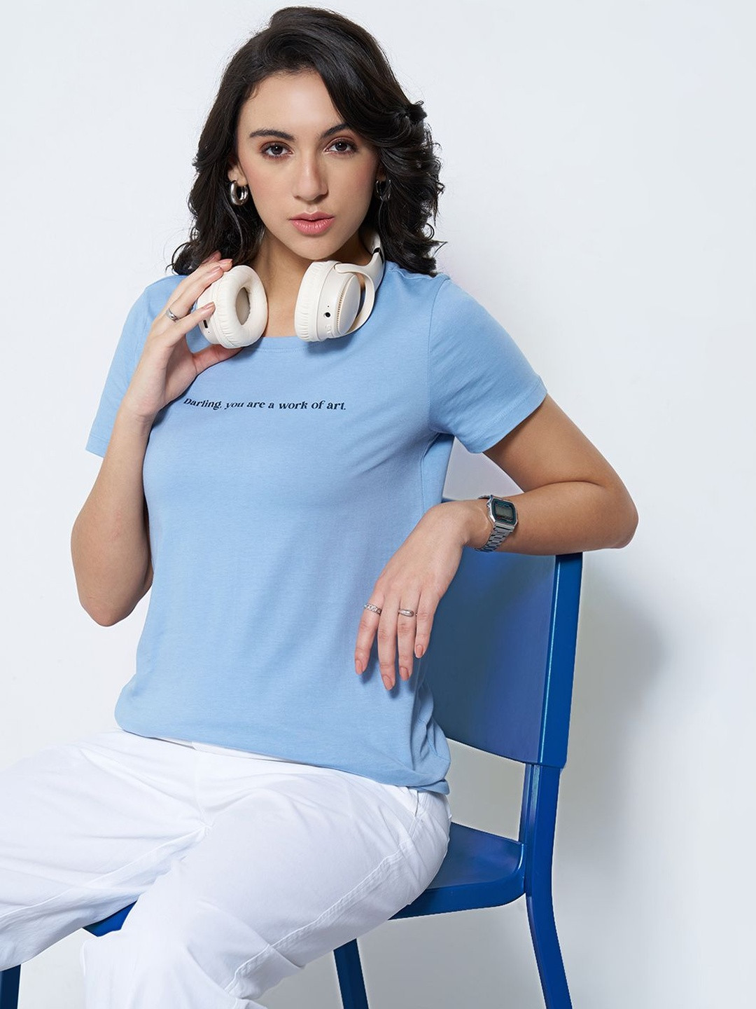 Honey by Pantaloons Print Cotton short Top