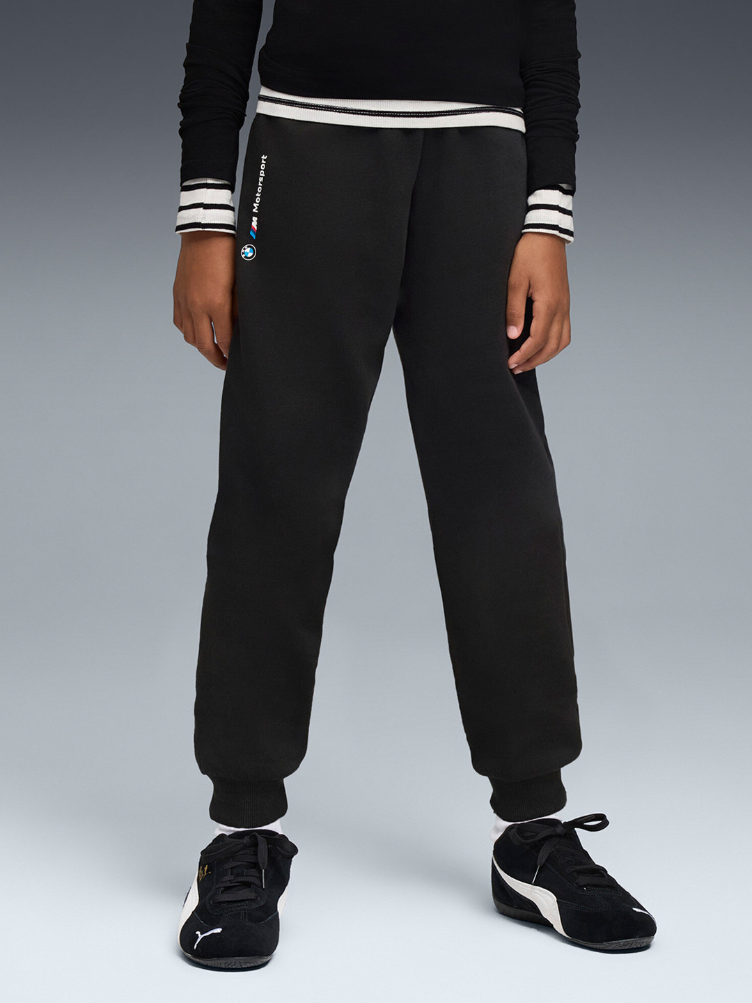 PUMA Motorsport BMW MMS Kids Regular Fit Cotton Knit Pants