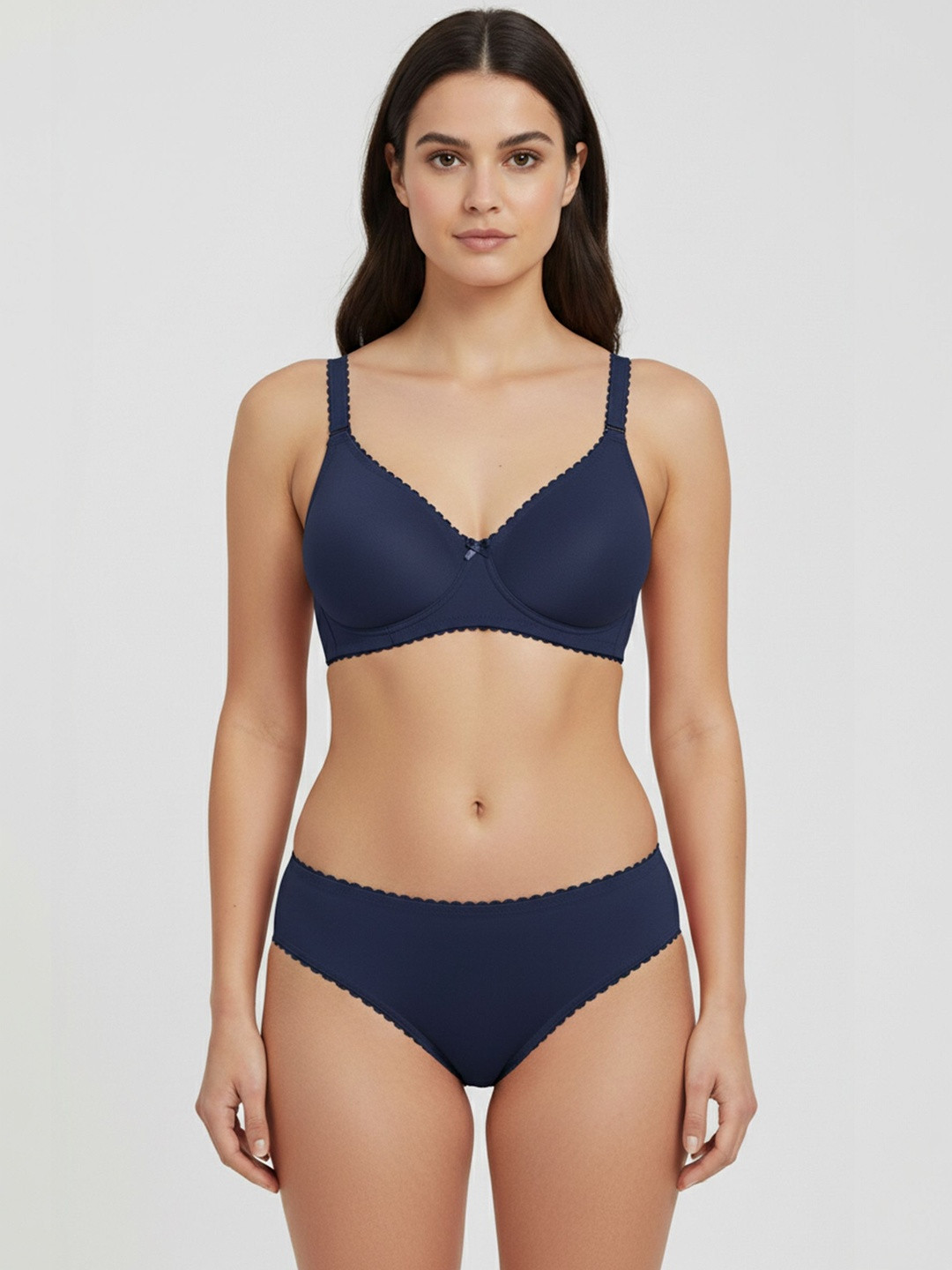 elina Women Cotton Non Padded Seamless Lingerie Set