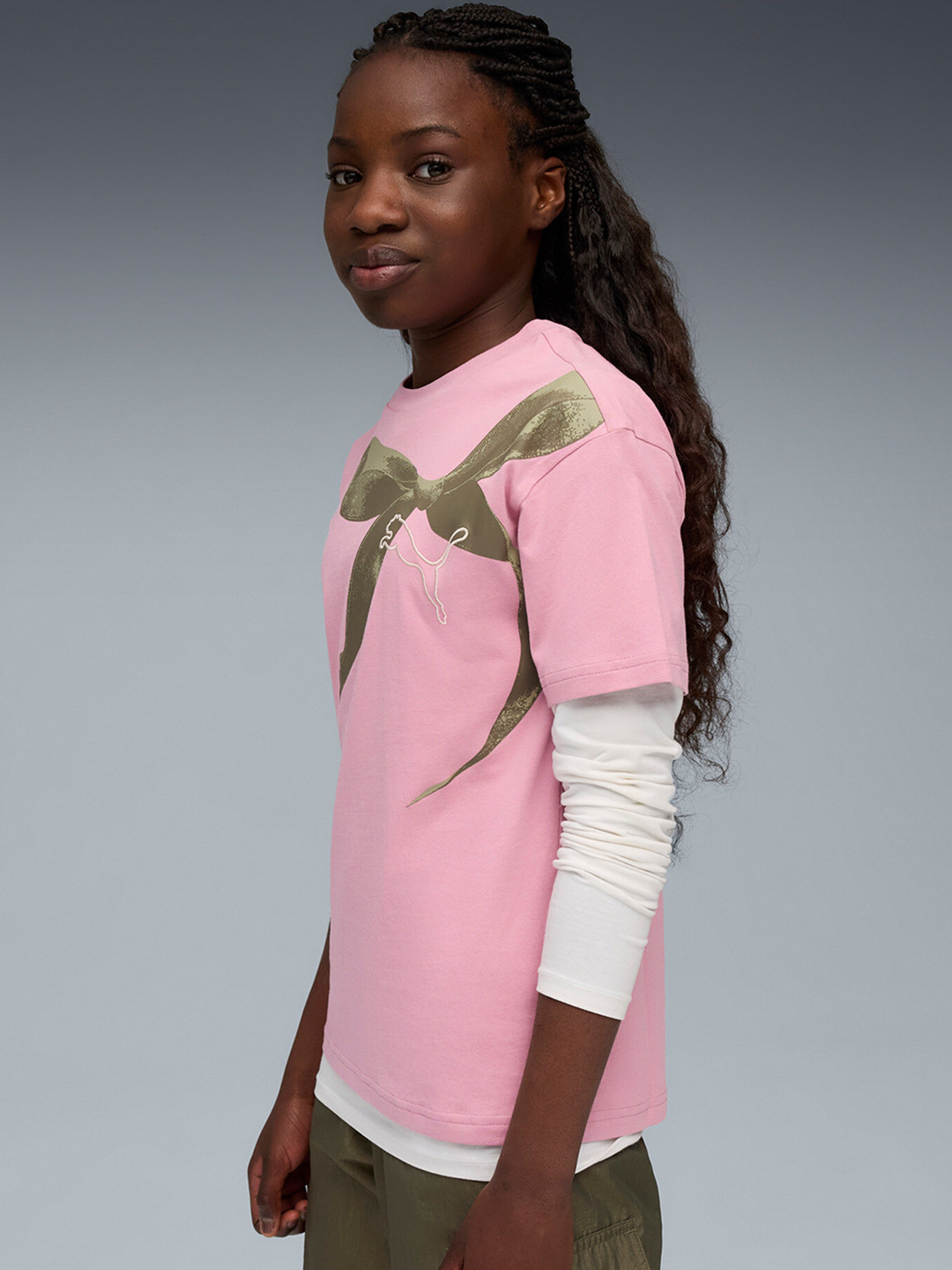 Puma Bowtique Relaxed Youth Graphic Printed T-shirt