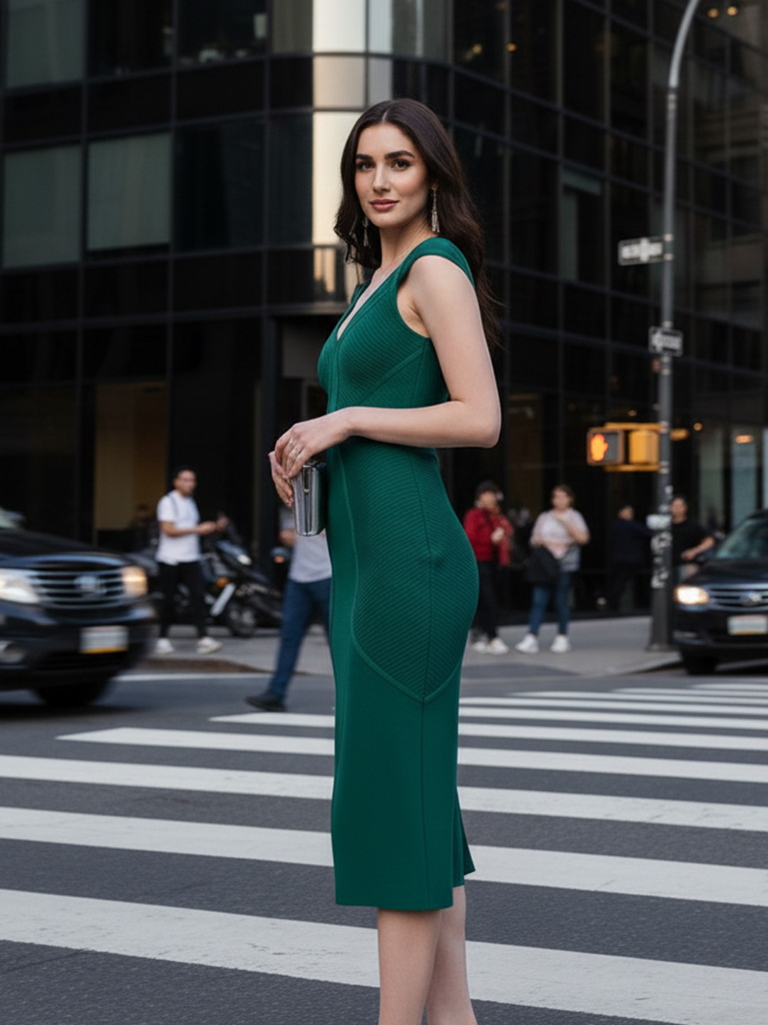 bebe Self Design Bodycon Dress