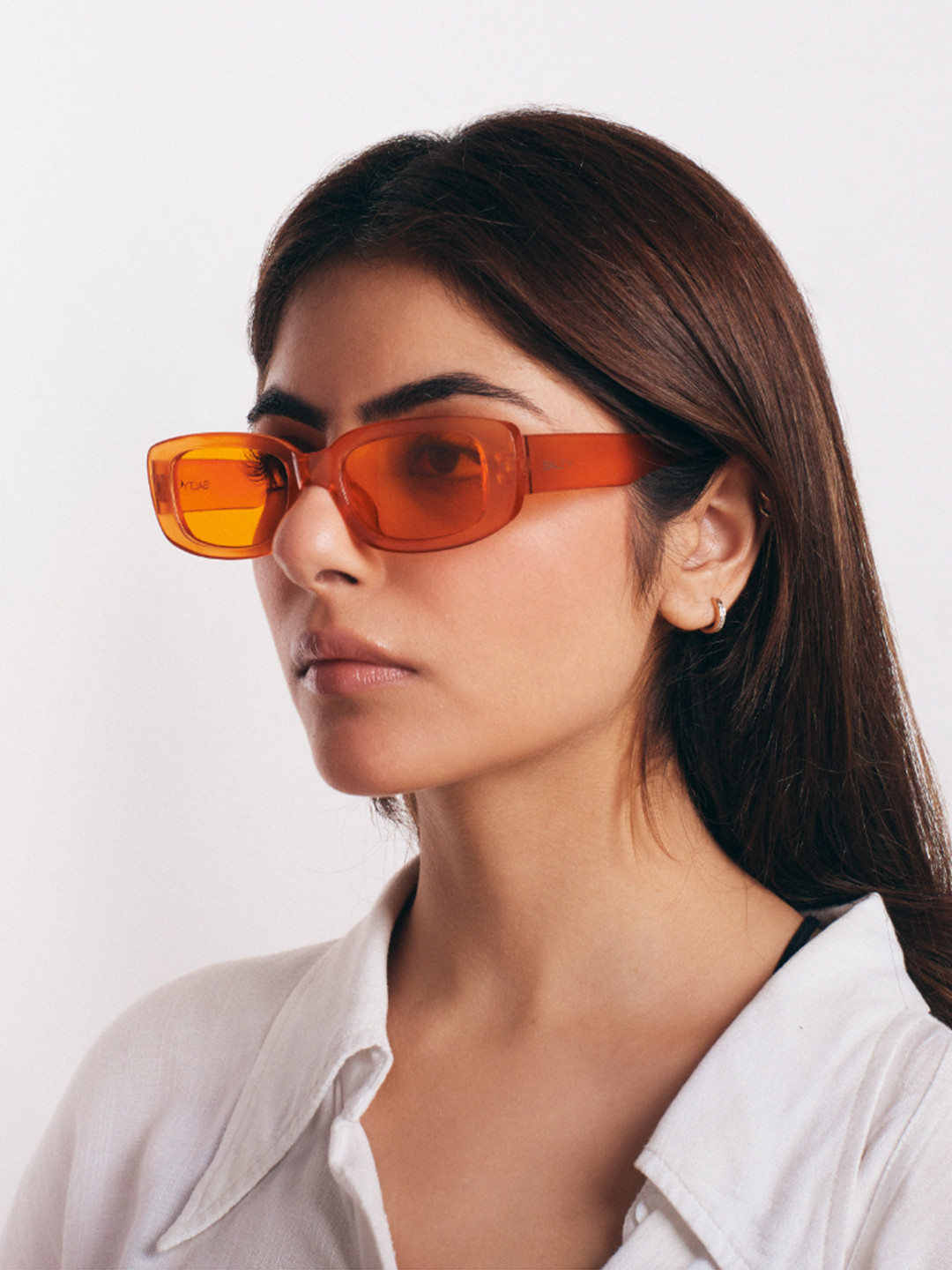 SALTY Women Rectangle Sunglasses with UV Protected Lens SG0044-OR-OR