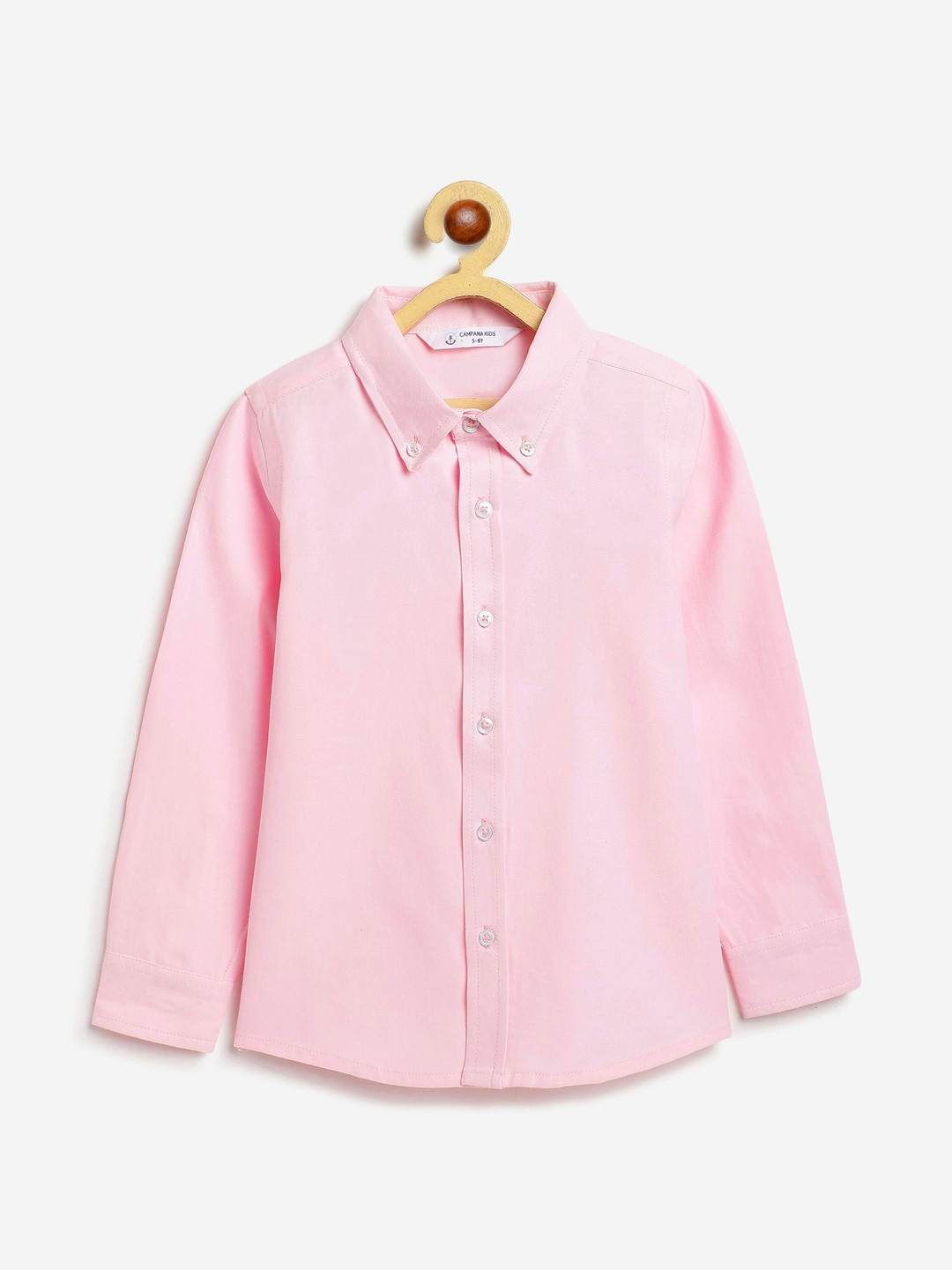 Campana Boys Cotton Oxford Solid Formal Shirt