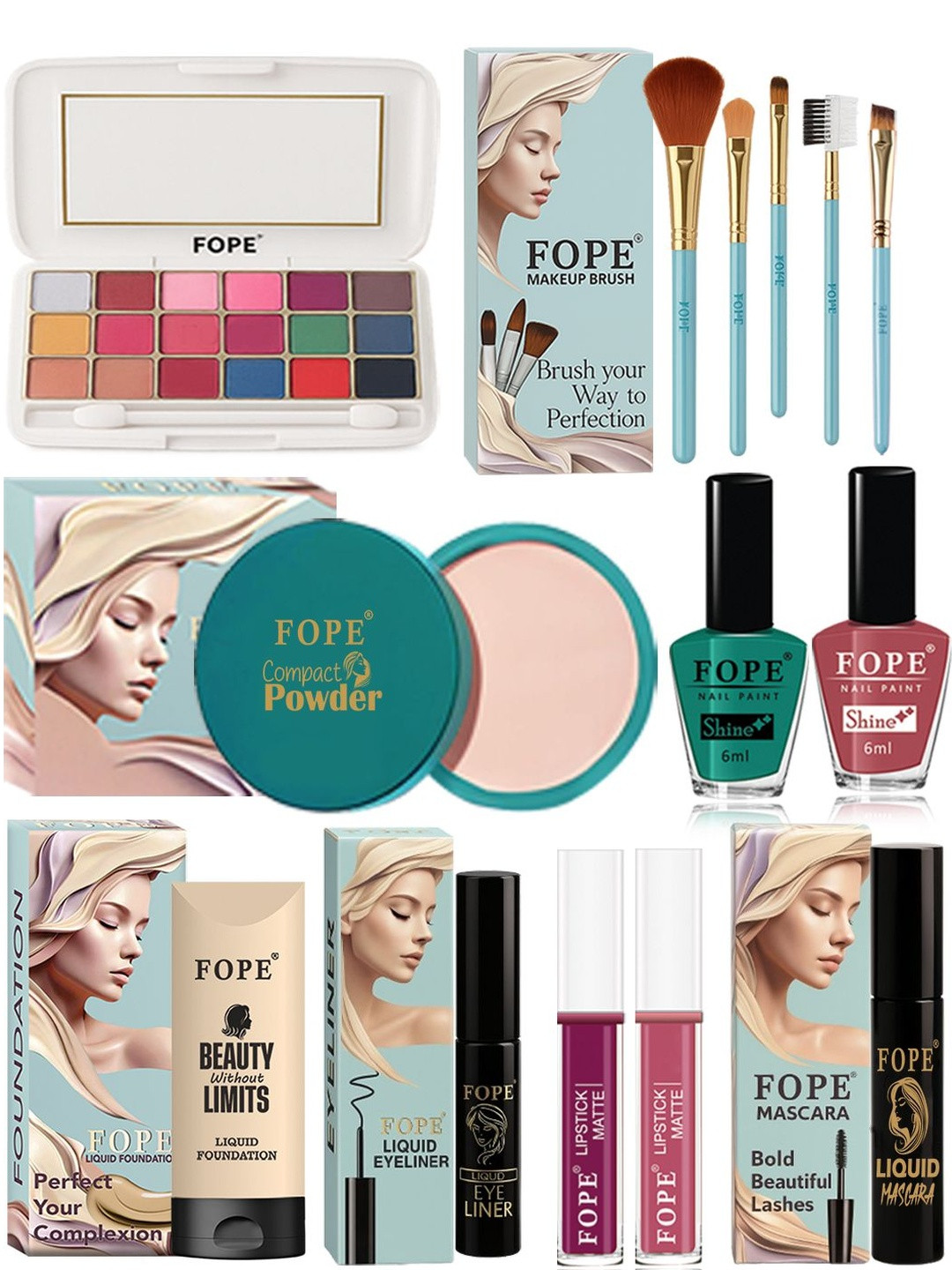 FOPE Set Of 14 Bridal Glow Combo Kit