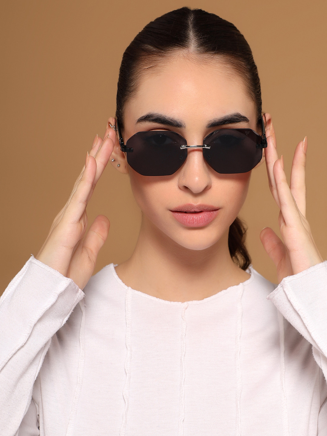 Voyage Unisex Rimless Sunglasses 17404MG7360