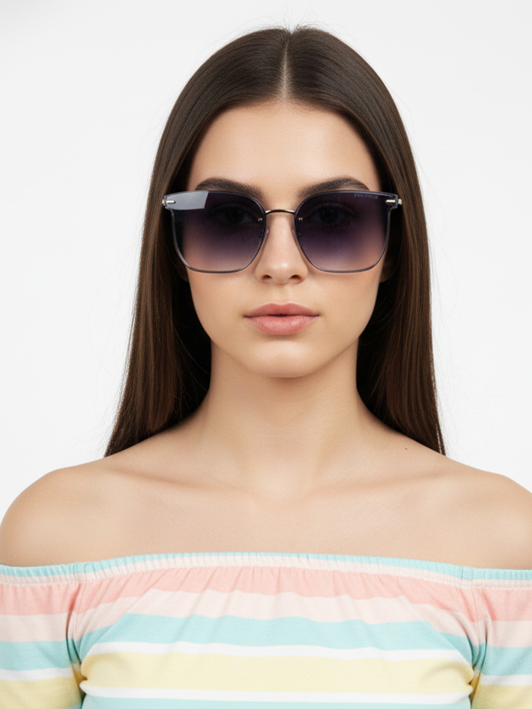 HASHTAG EYEWEAR Women Oversized Sunglasses and UV Protected Lens SEVA-21807-C2