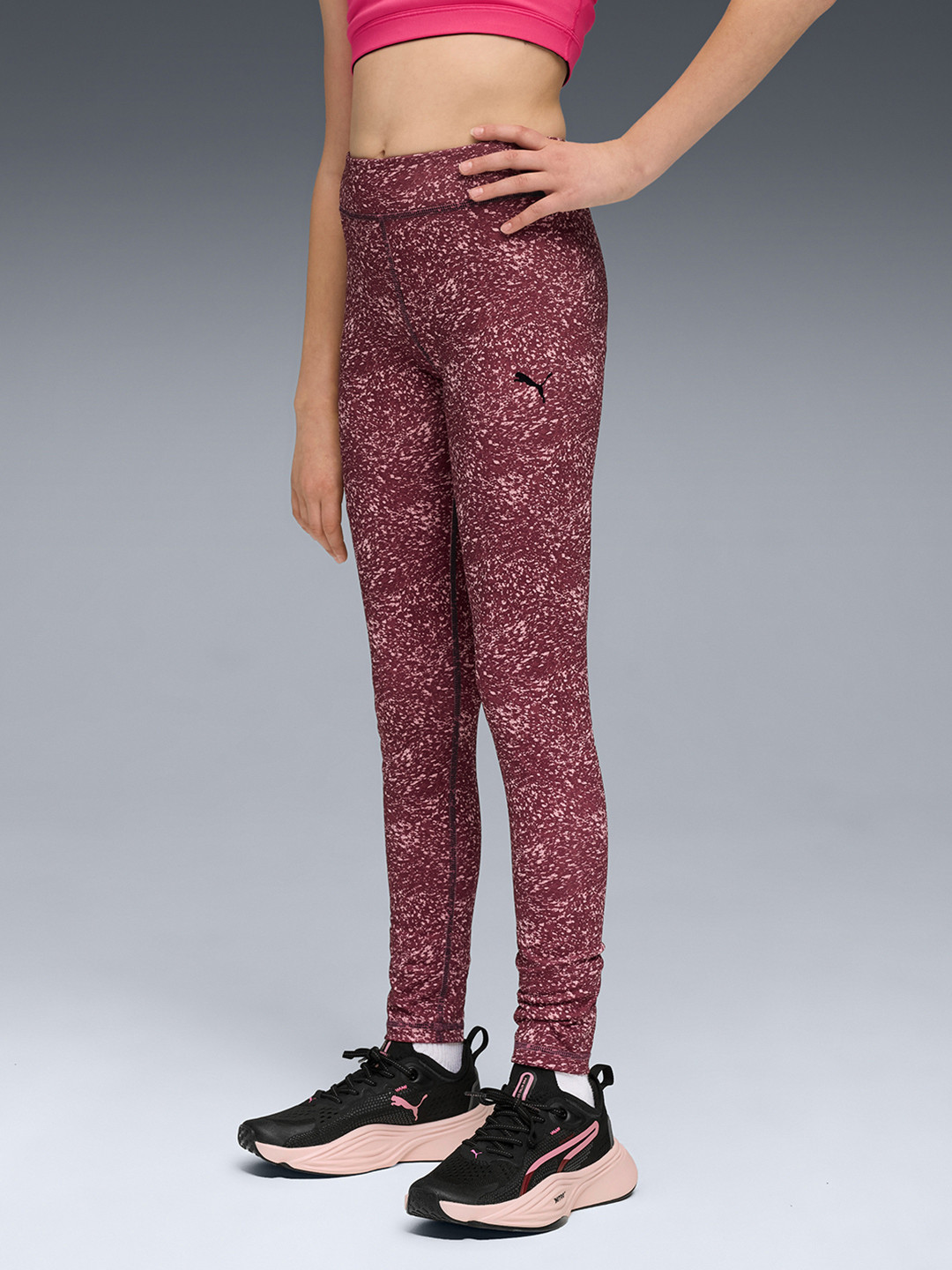 Puma Train All Day Essential Girls' All-Over-Printed Tights