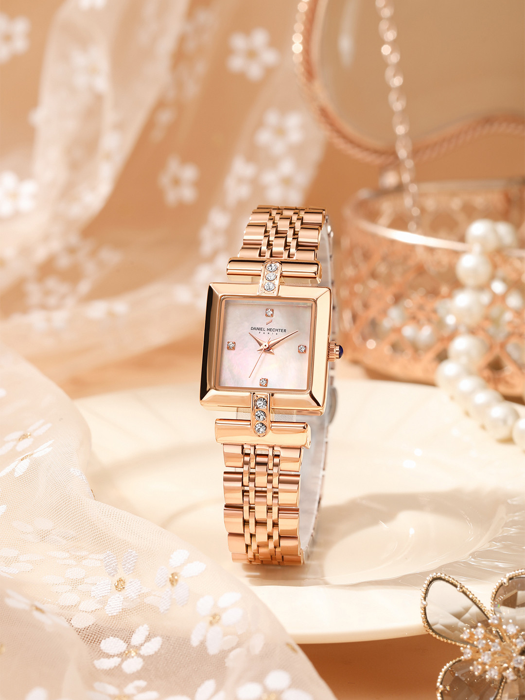 Daniel Hechter Paris Cambon Collection Women Embellished Dial Analogue Watch DHW2008-11