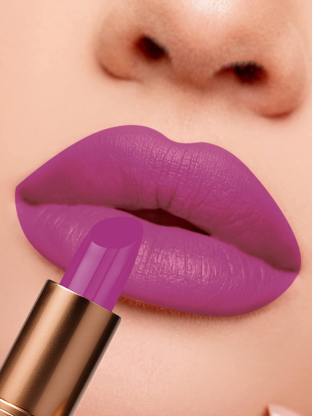 One Wish Creamy Matte Lipstick With Shea Butter - 3.8 g - Plum Lush 04