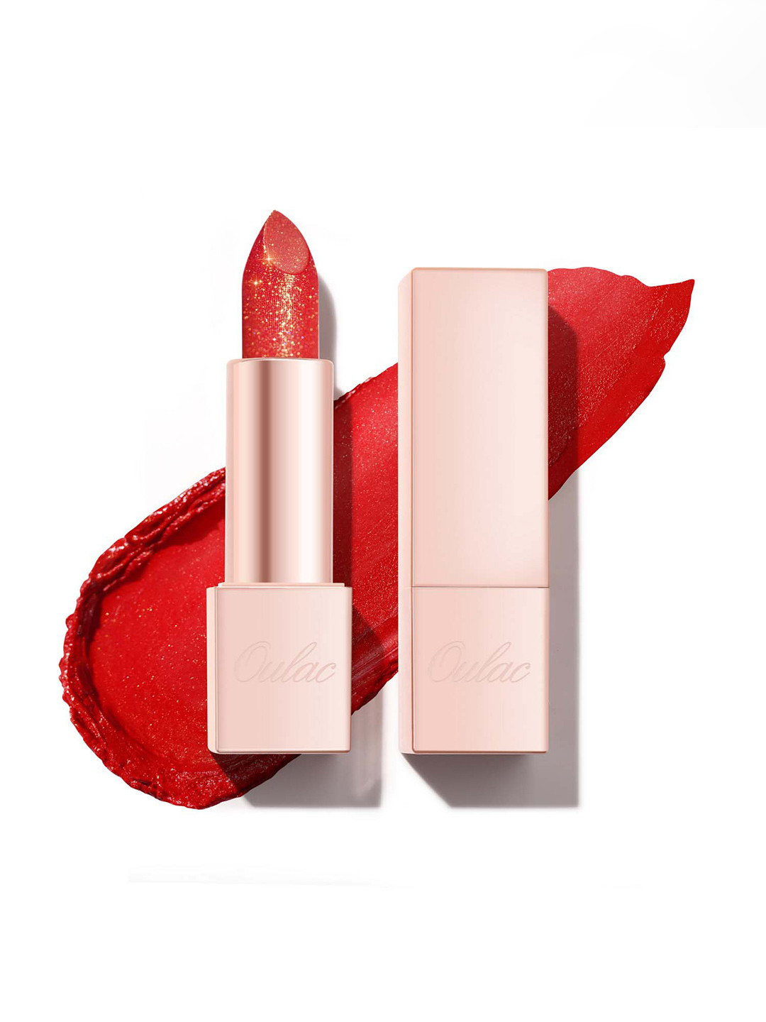 Oulac Infinity Moisture Shine Bullet Lipstick - Red Coral - 4 g PG02