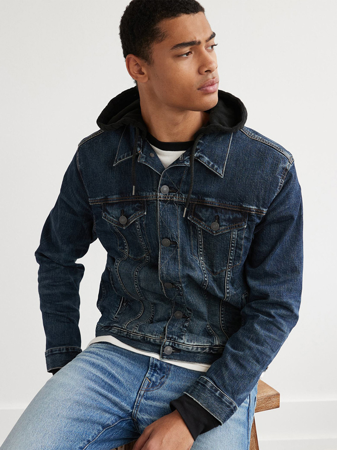AMERICAN EAGLE OUTFITTERS Men Denim Jacket