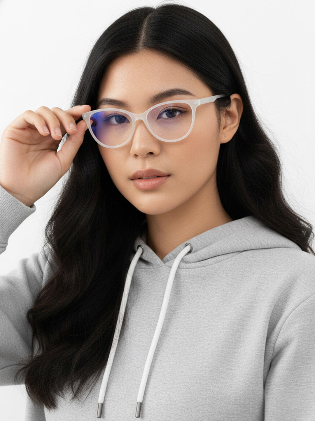 HASHTAG EYEWEAR Unisex Cateye Sunglasses With UV Protected Lens MSYR-1188842-S.BLU