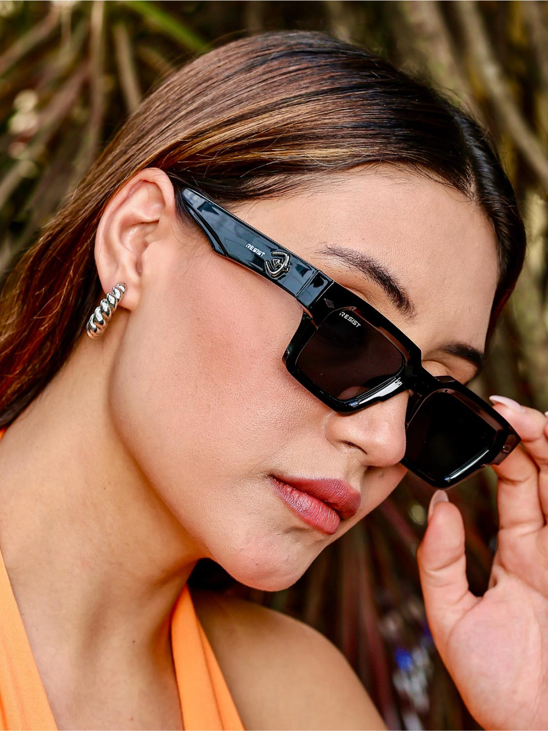 RESIST EYEWEAR Unisex Square with with UV Protected Lens Sunglasses DEFENDER BLACK BLACK 4