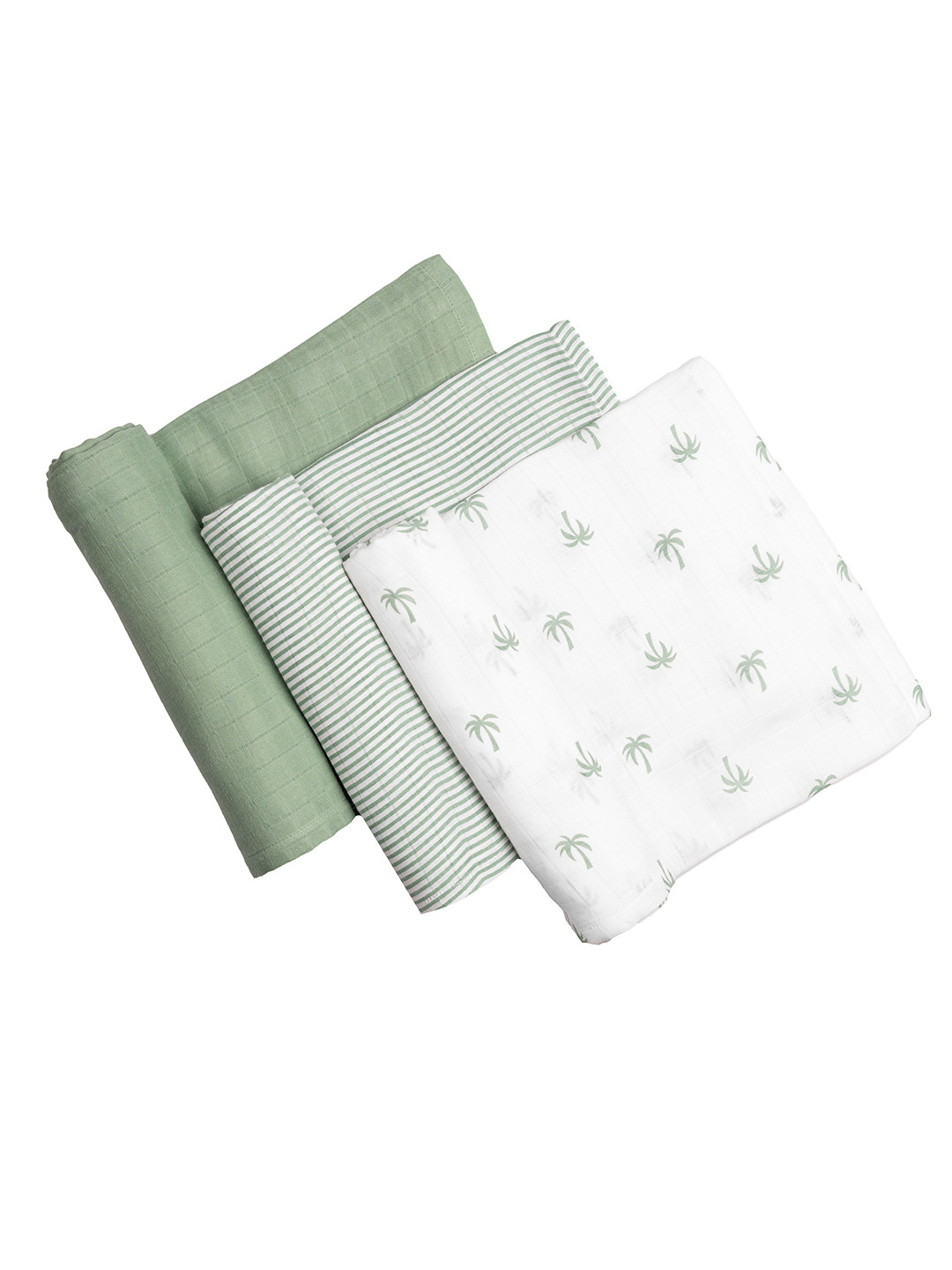 Masilo Kids Set Of 3 Palm Paradise Printed Swaddles