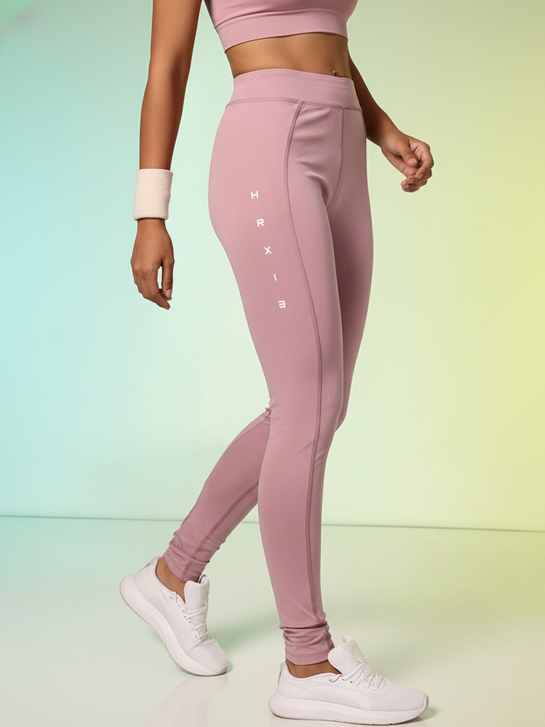 HRX by Hrithik Roshan Women Unity Story Rapid-Dry Printed Training Tights