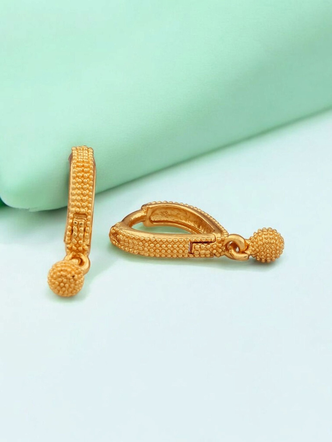 SHREE KRISHNA SHOPPING Women Gold-Plated Brass  Earrings