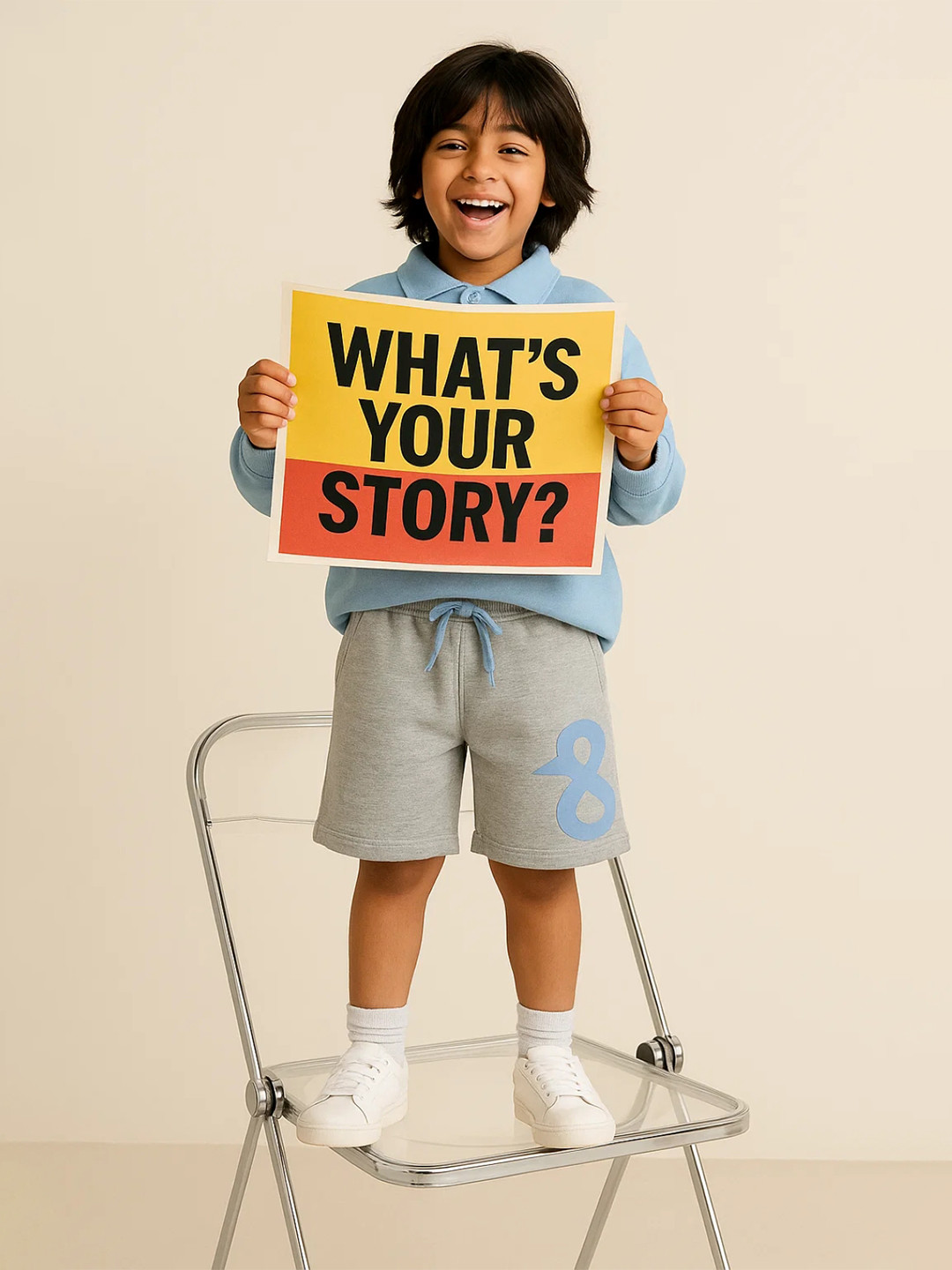 TALES & STORIES Boys Mid Raise Shorts