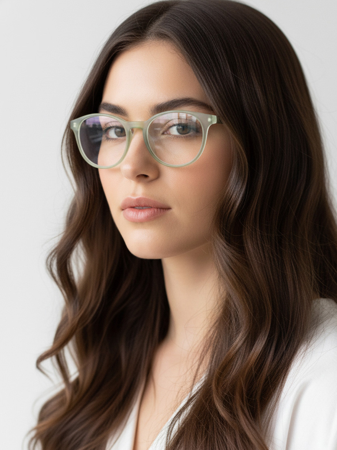 HASHTAG EYEWEAR Unisex Full Rim Oval Sunglasses With UV Protected Lens MSYR-1188872-L.GRN