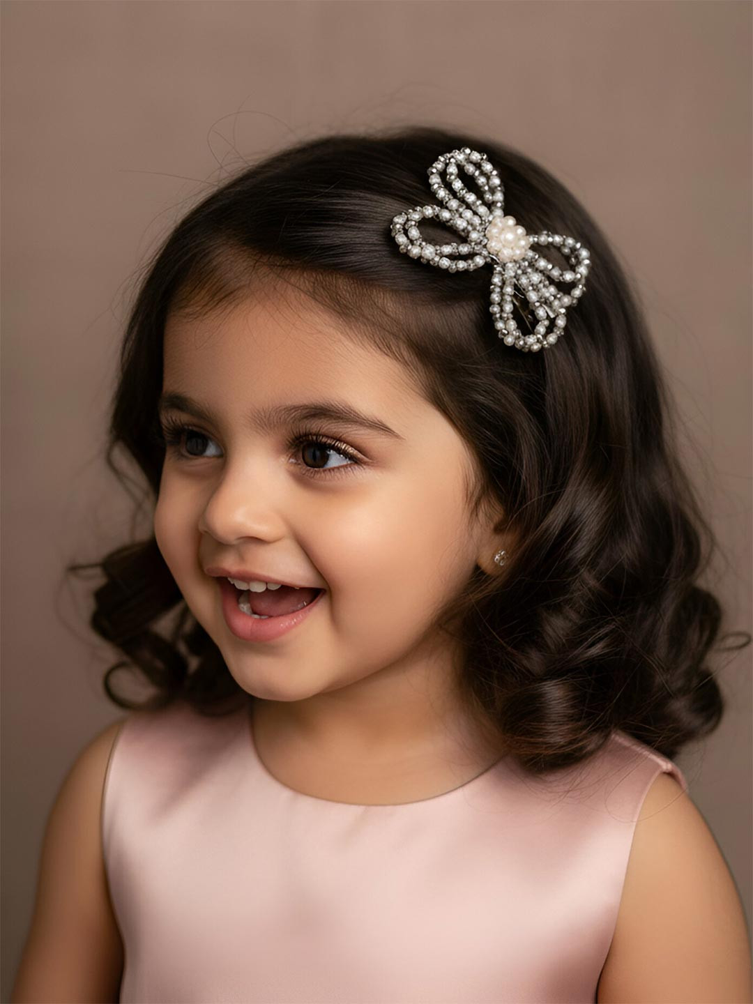 Choko Santa's Xmas Butterfly Beaded Hairclip