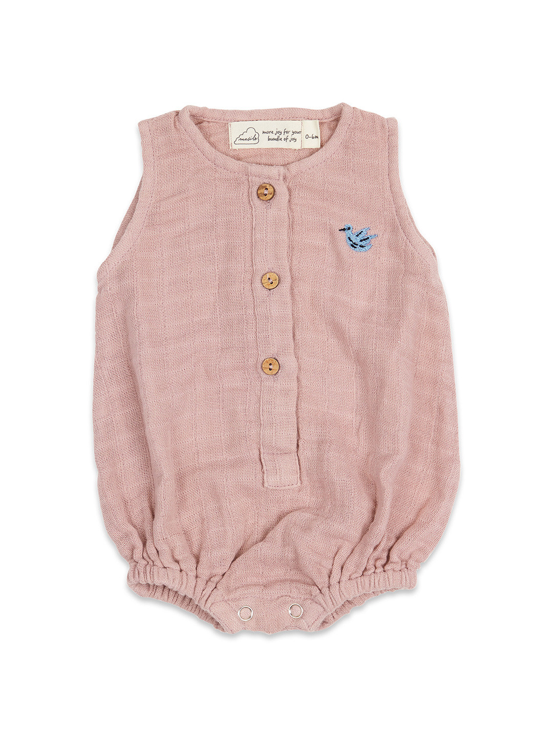 Masilo Infants Pink Solid Romper