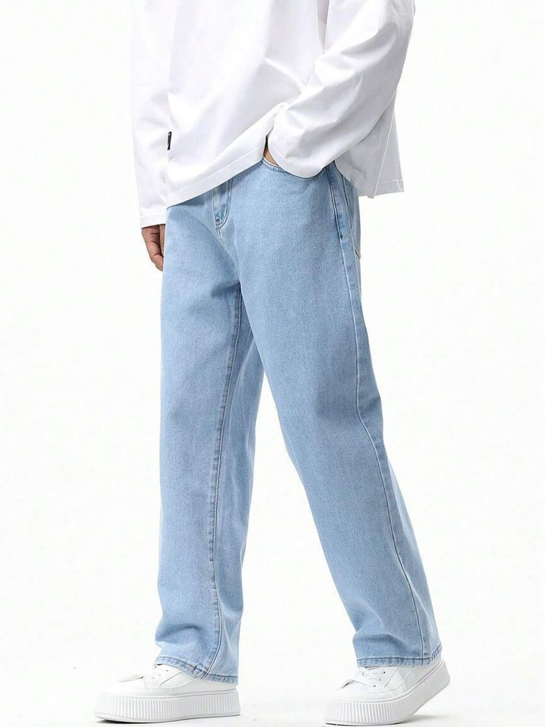 MARK VIEW Men Straight Fit Mid-Rise Jeans