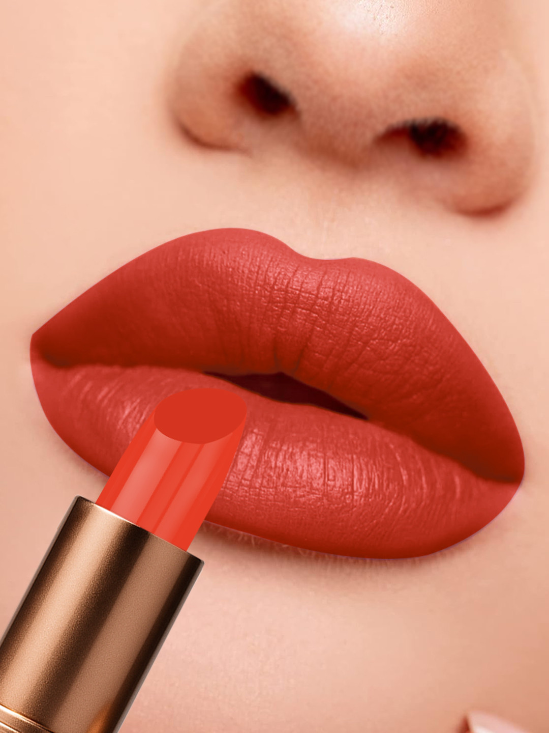 One Wish Creamy Matte Lipstick With Shea Butter - 3.8 g - Rusty Orange 24