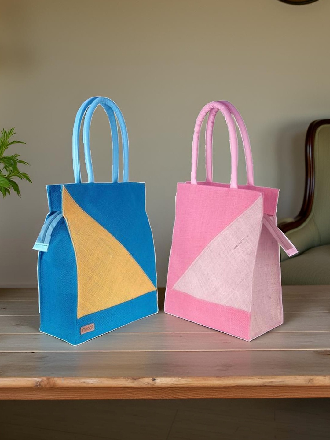 FOONTY Colourblocked Shopper Tote Bag