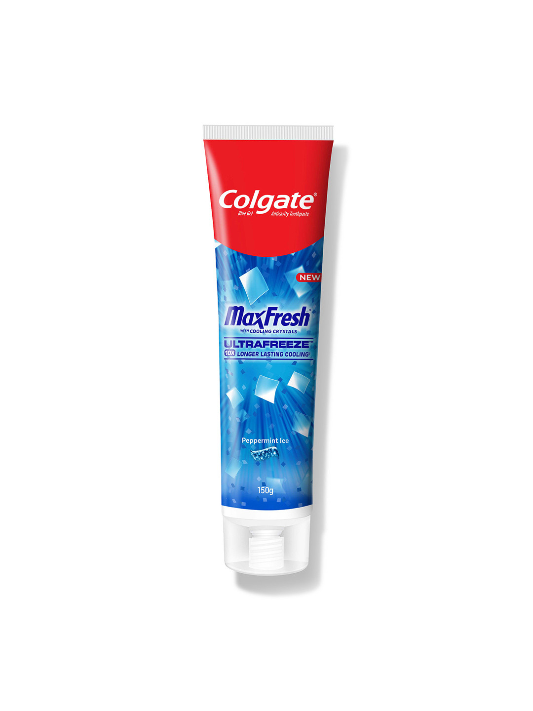 Colgate MaxFresh Peppermint Ice Toothpaste With Menthol Cooling Crystals - 150g