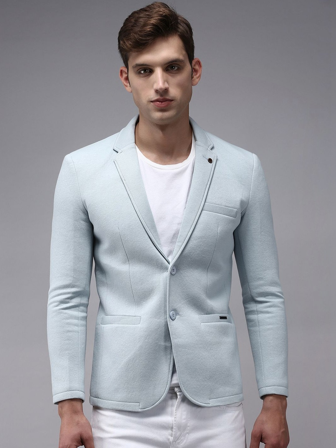 SHOWOFFFF Slim-Fit Single Breasted Blazer