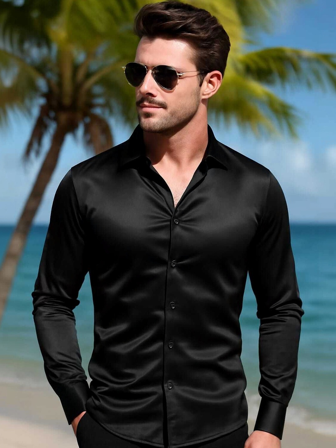 SANBROS Men Standard Party Shirt
