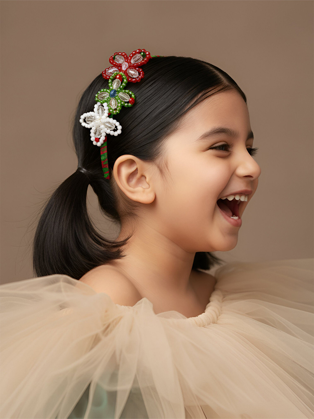 Choko Girls Beaded Butterfly Hairband