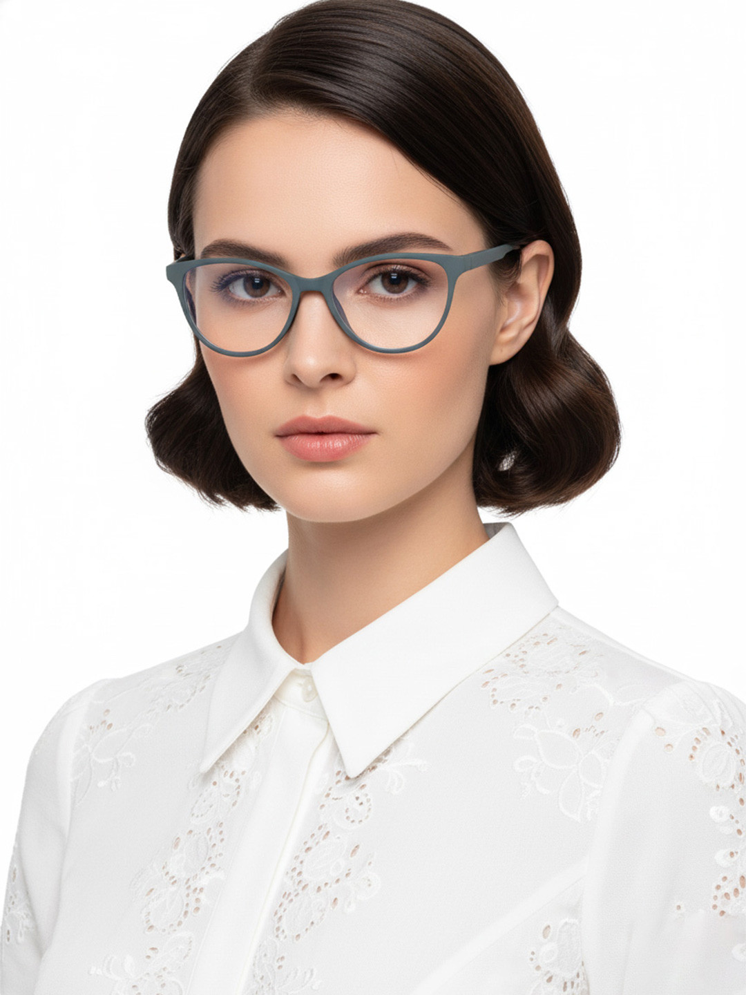 HASHTAG EYEWEAR Unisex Cateye Sunglasses With UV Protected Lens MSYR-1188882-OLV-GRN