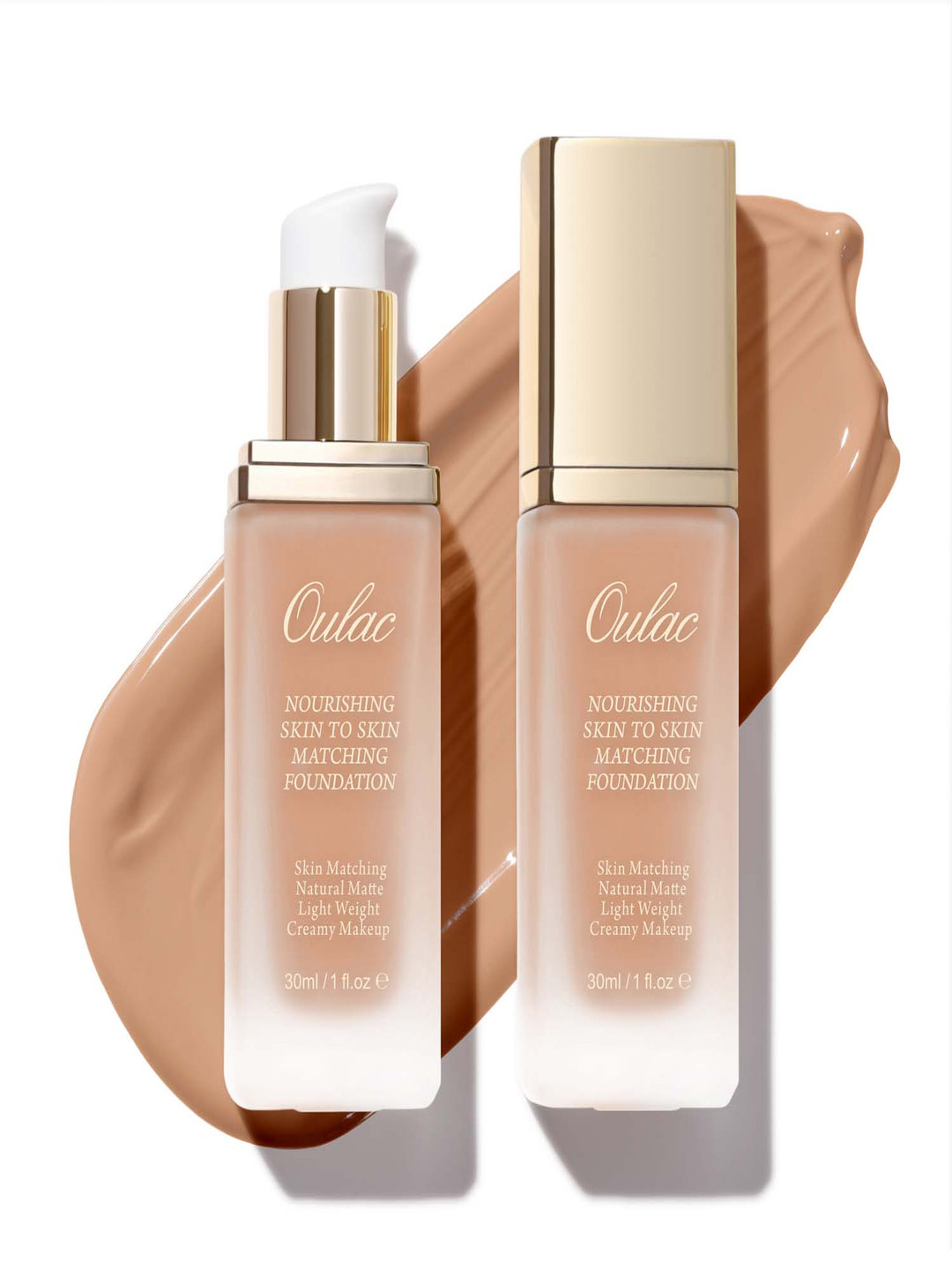 Oulac Nourishing Skin To Skin Matching Foundation - 30 ml - Medium - 9.5