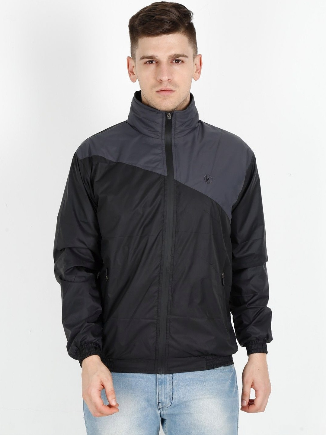 VROJASS Men Colourblocked Lightweight Puffer Jacket
