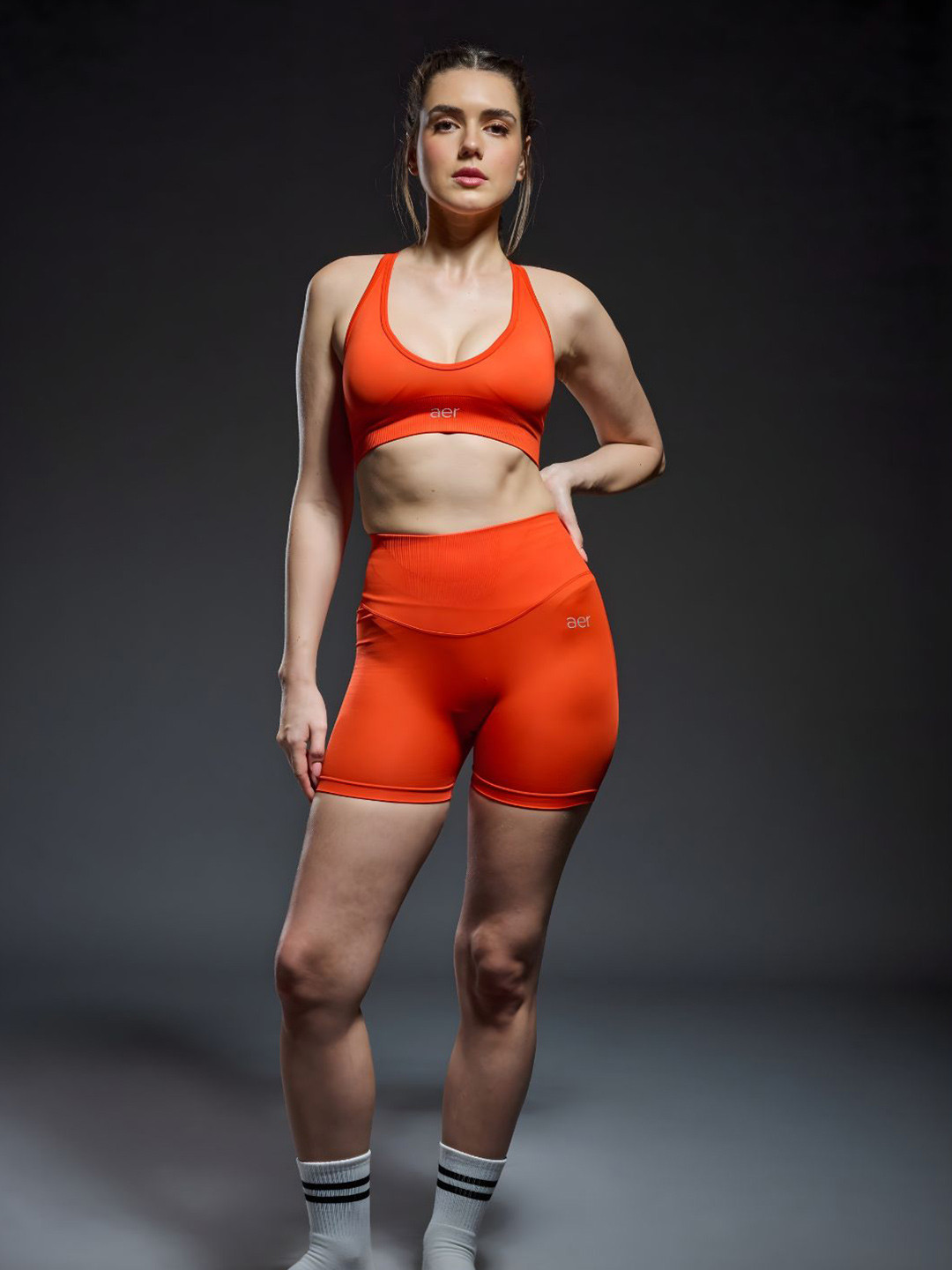 aeractive Women Above Knee Length Sports Tights