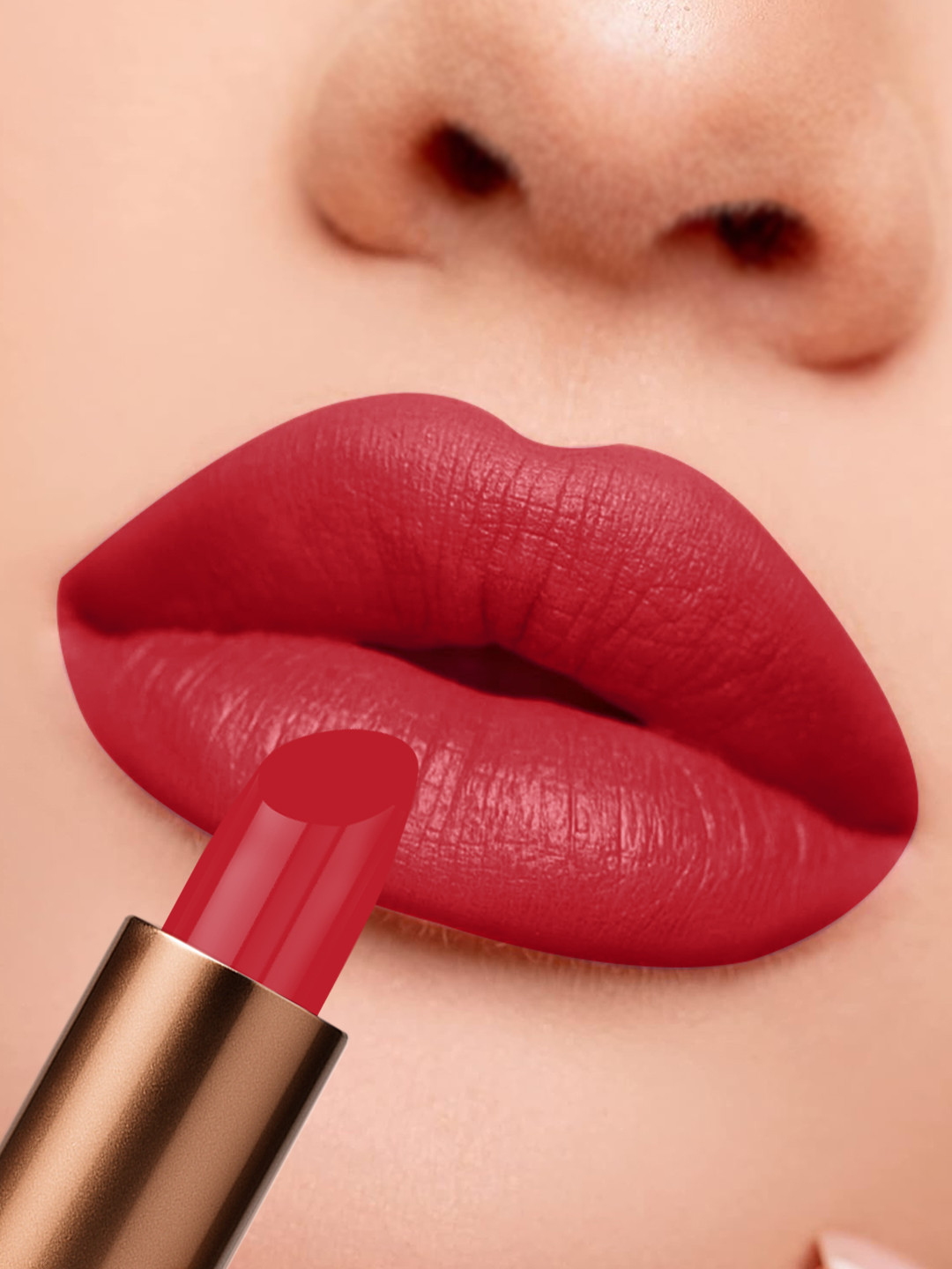 One Wish Long Lasting Creamy Matte Bullet Lipstick - Baddie Red - 17