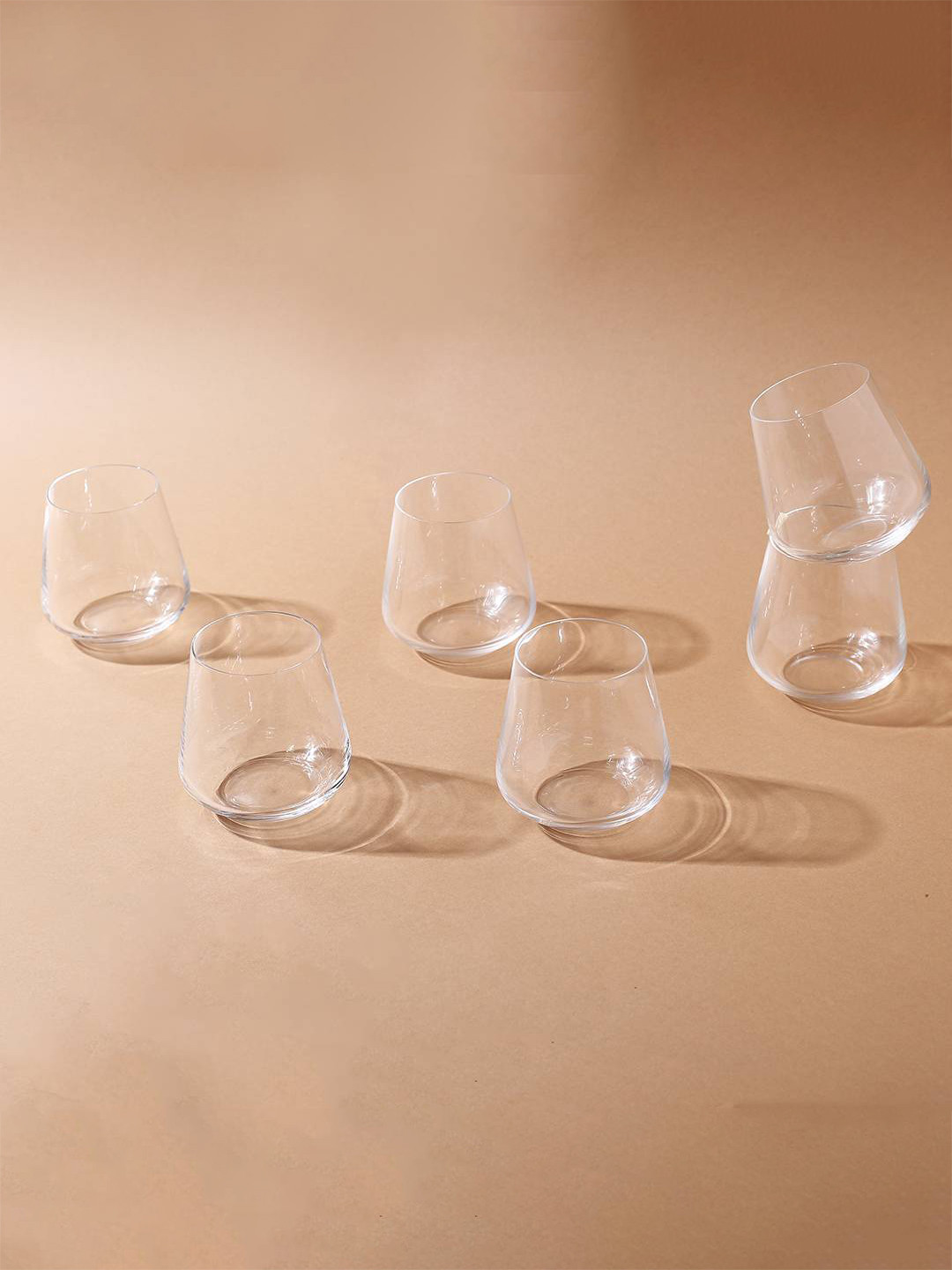 Bohemia Crystal Sandra Set of 6 Transparent Whiskey Glasses - 290 ml