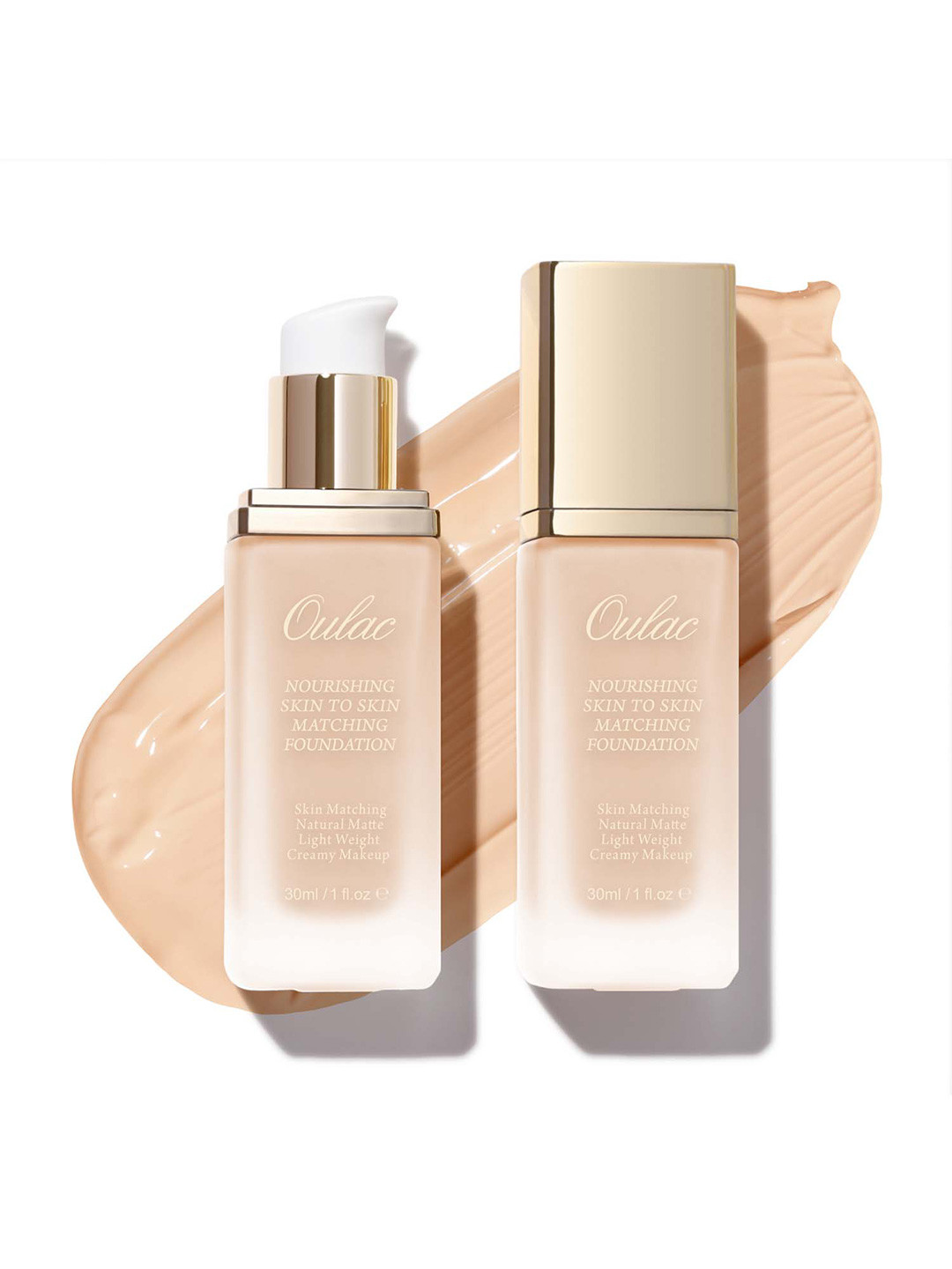 Oulac Nourishing Skin To Skin Matching Foundation - 30 ml - Ivory - N03