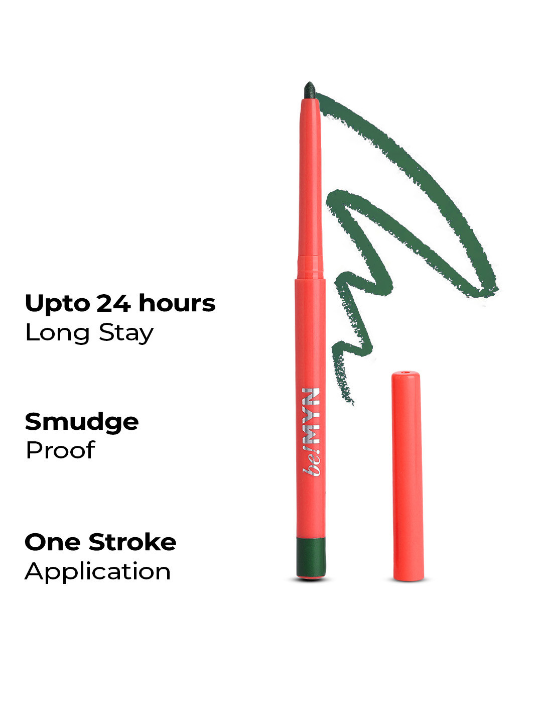 Be!Myn SmoulderEyes Waterproof Longstay Kajal 0.3 g - Forest K2