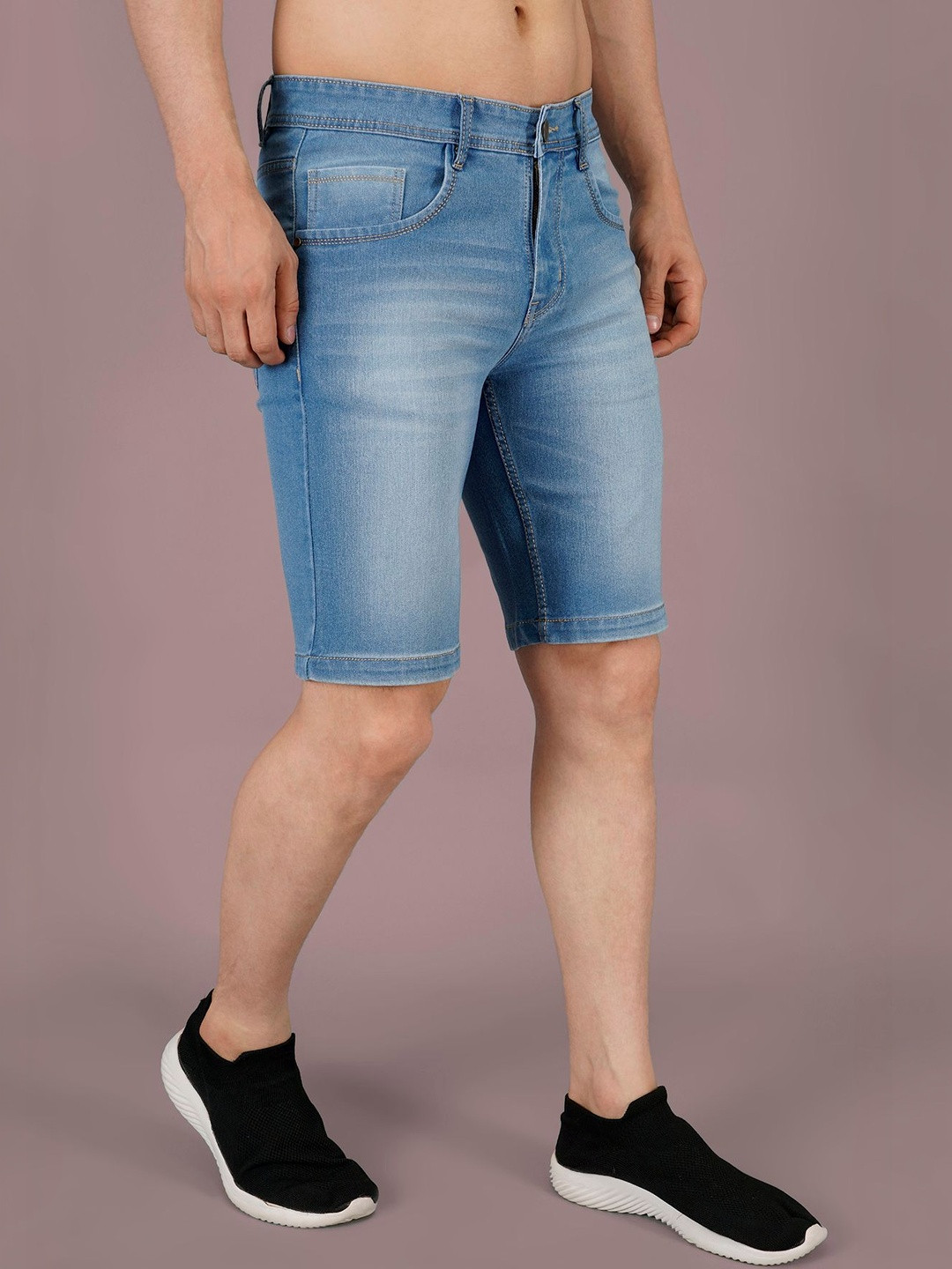 NIVASU Men Denim Shorts